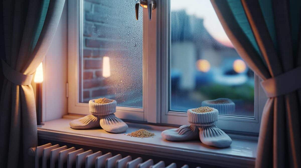 I stopped condensation on my windows at night by placing a cheap item on the windowsill